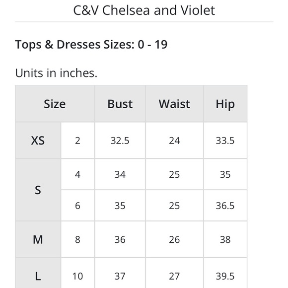 C & V CHELSEA & VIOLET SIZE L TIE STRAP DRESS - Picture 4 of 4